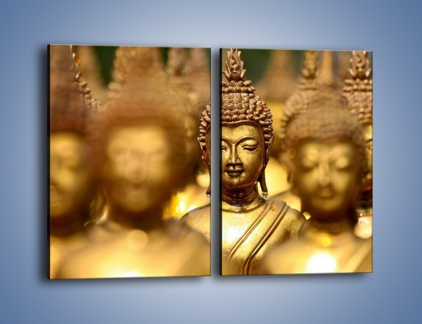 Obraz na płótnie – Złote buddy w słońcu – dwuczęściowy prostokątny pionowy O111