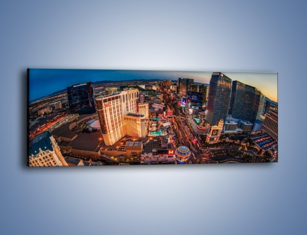Obraz na płótnie – Centrum Las Vegas – jednoczęściowy panoramiczny AM588