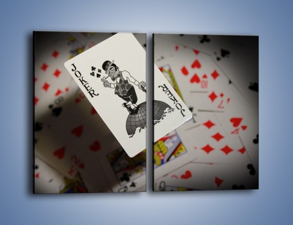 Obraz na płótnie – Najsilniejsza karta w talii – dwuczęściowy prostokątny pionowy O157