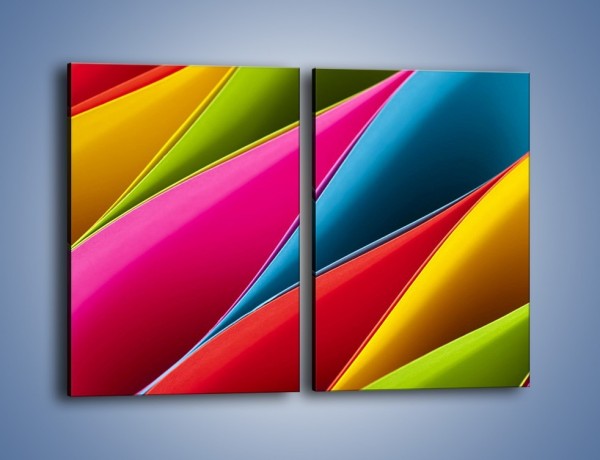 Obraz na płótnie – Idealna kolorowa kompozycja – dwuczęściowy prostokątny pionowy O219