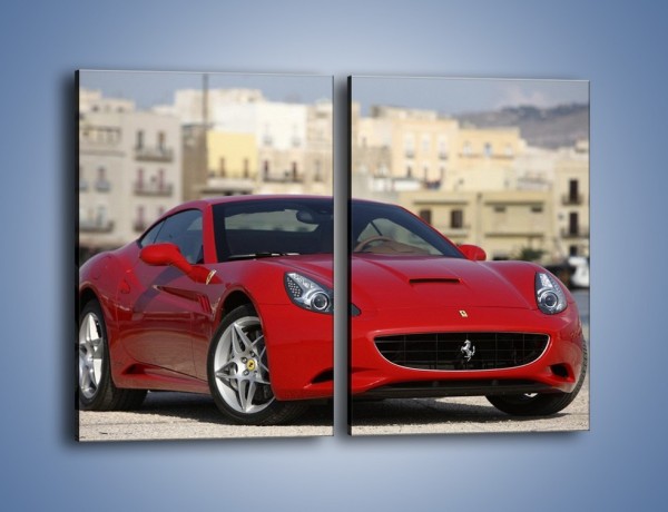 Obraz na płótnie – Czerwone Ferrari California – dwuczęściowy prostokątny pionowy TM057