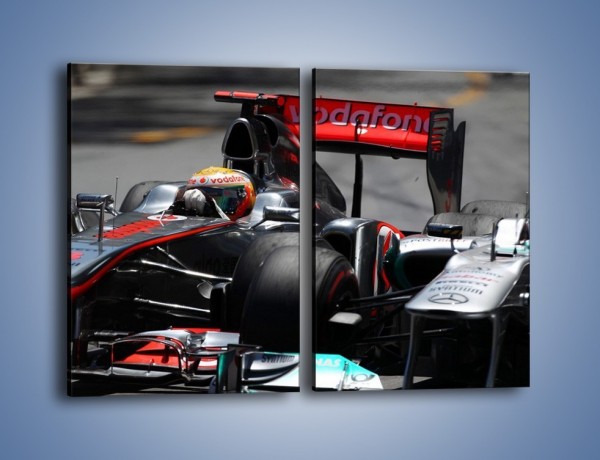 Obraz na płótnie – McLaren Mercedes Monaco GP – dwuczęściowy prostokątny pionowy TM076