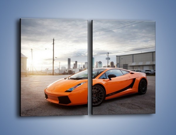 Obraz na płótnie – Pomarańczowe Lamborghini Gallardo – dwuczęściowy prostokątny pionowy TM102