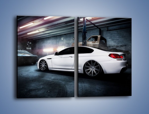 Obraz na płótnie – BMW M6 F13 w garażu – dwuczęściowy prostokątny pionowy TM165