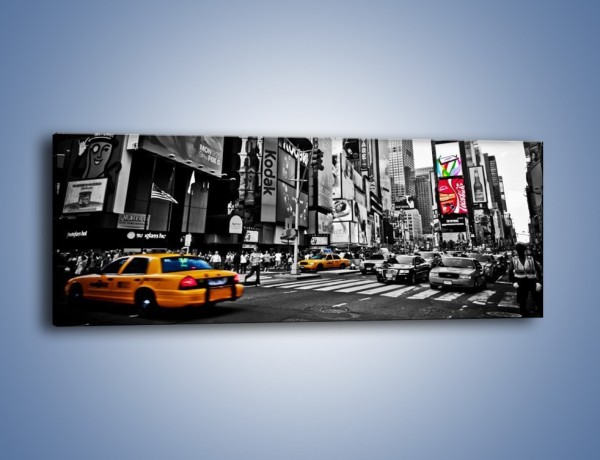 Obraz na płótnie – Times Square w godzinach szczytu – jednoczęściowy panoramiczny AM598