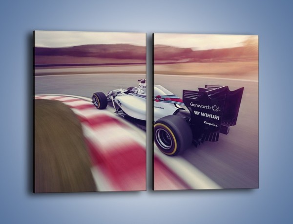 Obraz na płótnie – Formula 1 Williams Martini Racing – dwuczęściowy prostokątny pionowy TM212