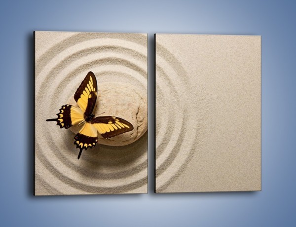 Obraz na płótnie – Samotność motyla – dwuczęściowy prostokątny pionowy Z223