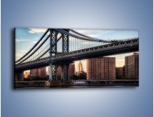 Obraz na płótnie – Manhattan Bridge – jednoczęściowy panoramiczny AM607