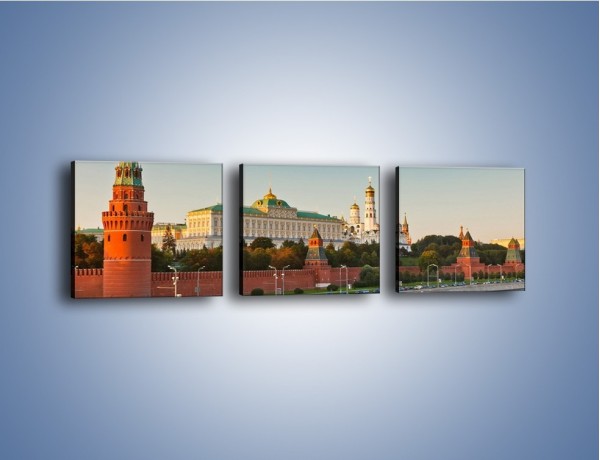 Obraz na płótnie – Kreml w środku lata – trzyczęściowy AM164W1