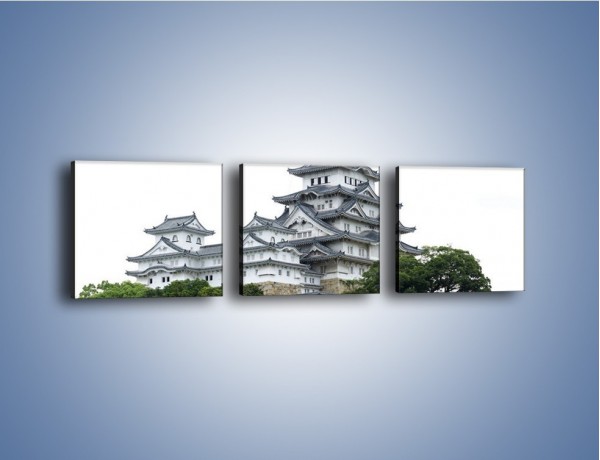 Obraz na płótnie – Azjatycka architektura – trzyczęściowy AM181W1