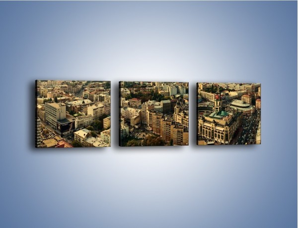 Obraz na płótnie – Panorama Kijowa – trzyczęściowy AM326W1