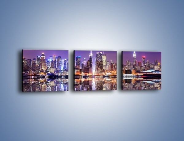 Obraz na płótnie – Panorama Midtown Manhattan – trzyczęściowy AM492W1