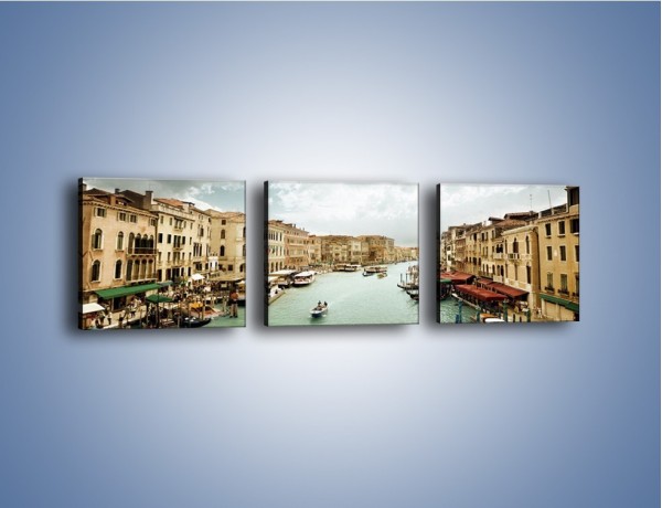Obraz na płótnie – Cieśnina Canal Grande w Wenecji – trzyczęściowy AM559W1
