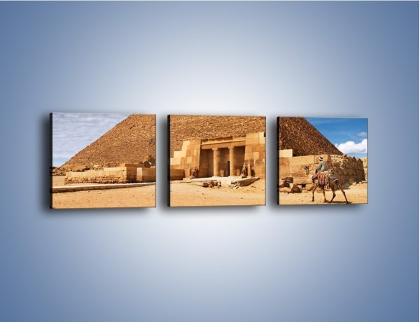 Obraz na płótnie – Wejście do egipskiej piramidy – trzyczęściowy AM602W1