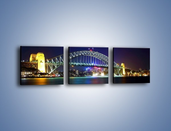 Obraz na płótnie – Sydney Harbour Bridge – trzyczęściowy AM629W1