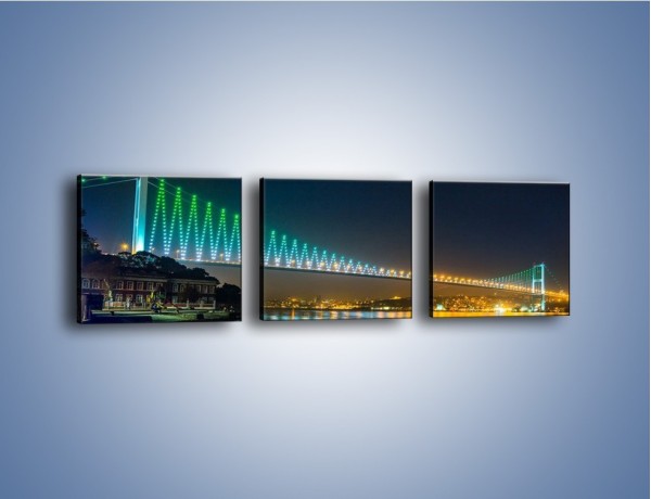 Obraz na płótnie – Most Bosforski w Turcji – trzyczęściowy AM654W1