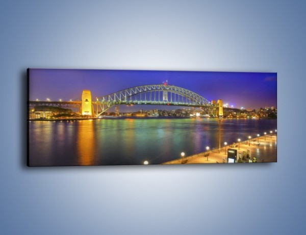 Obraz na płótnie – Most nad zatoką Port Jackson w Sydney – jednoczęściowy panoramiczny AM631