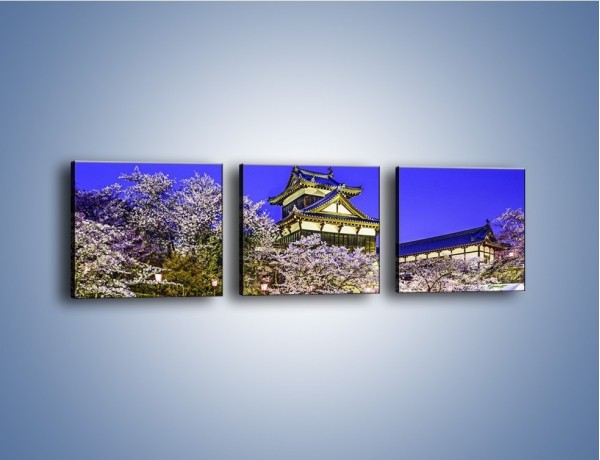 Obraz na płótnie – Zamek Yoshida-Kōriyama – trzyczęściowy AM676W1
