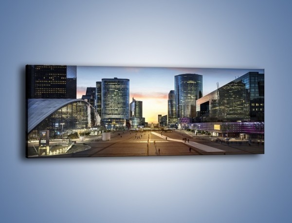 Obraz na płótnie – Quartier La Défense w Paryżu – jednoczęściowy panoramiczny AM647