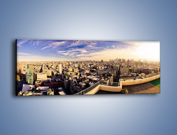 Obraz na płótnie – Panorama Nowego Jorku – jednoczęściowy panoramiczny AM650