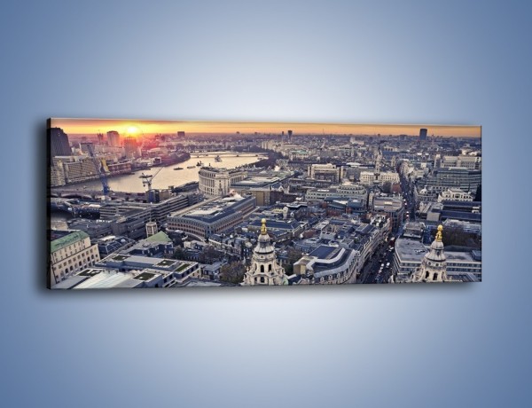Obraz na płótnie – Widok na Londyn z Katedry św. Pawła – jednoczęściowy panoramiczny AM652