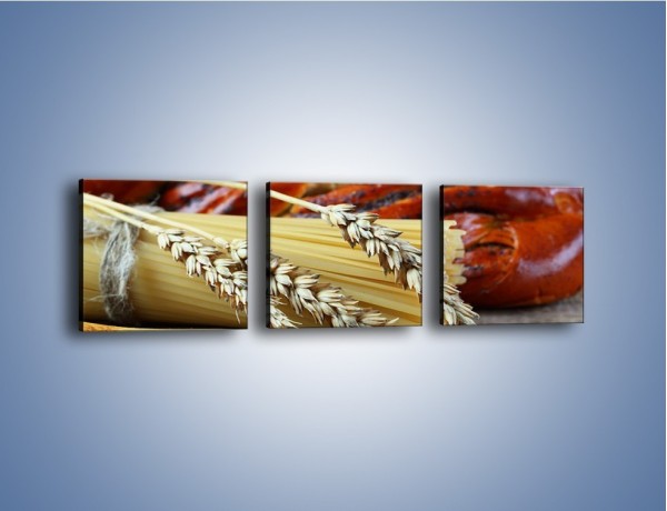Obraz na płótnie – Chleb pszenno-kukurydziany – trzyczęściowy JN090W1