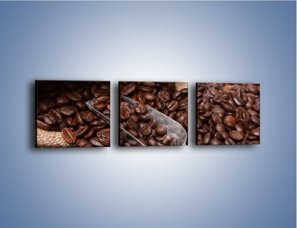 Obraz na płótnie – Worek pełen kawy – trzyczęściowy JN372W1