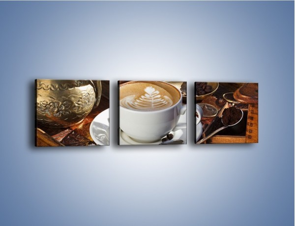 Obraz na płótnie – Wspomnienie przy kawie – trzyczęściowy JN377W1