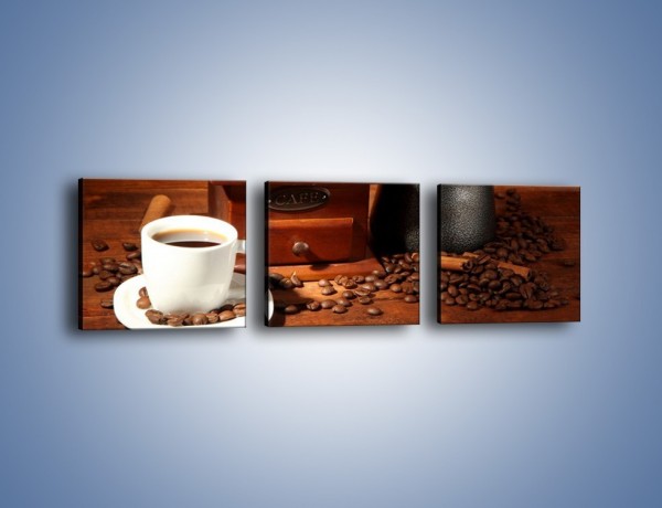 Obraz na płótnie – Młynek do kawy – trzyczęściowy JN437W1
