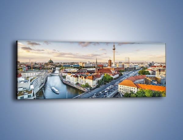 Obraz na płótnie – Panorama Berlina – jednoczęściowy panoramiczny AM673