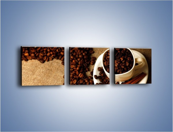 Obraz na płótnie – Kierunek w stronę kawy – trzyczęściowy JN643W1