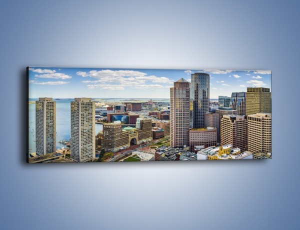 Obraz na płótnie – Boston w stanie Massachusetts – jednoczęściowy panoramiczny AM700