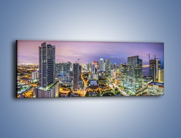 Obraz na płótnie – Centrum Miami – jednoczęściowy panoramiczny AM702