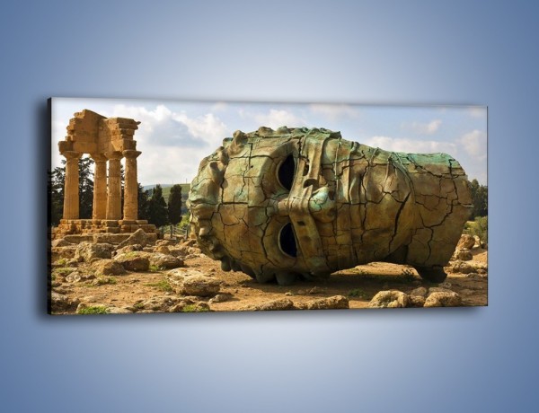 Obraz na płótnie – Ruiny Świątyni Kastora i Polluksa – jednoczęściowy panoramiczny AM705