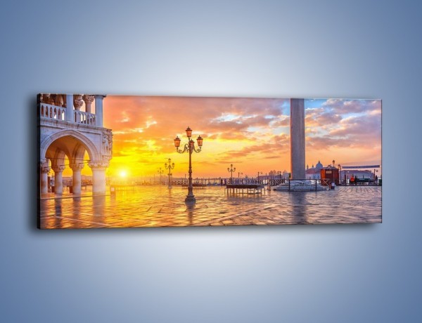 Obraz na płótnie – Plac św. Marka w Wenecji – jednoczęściowy panoramiczny AM712