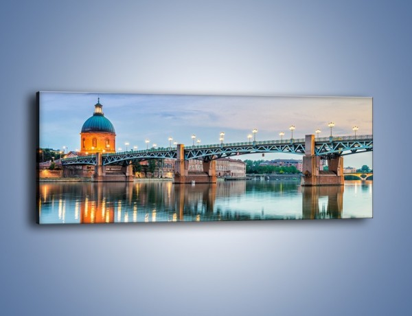 Obraz na płótnie – Most Saint-Pierre w Tuluzie – jednoczęściowy panoramiczny AM721