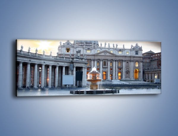 Obraz na płótnie – Bazylika św. Piotra w Watykanie – jednoczęściowy panoramiczny AM722