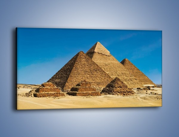 Obraz na płótnie – Piramidy w Egipcie – jednoczęściowy panoramiczny AM723