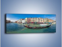 Obraz na płótnie – Panorama Canal Grande w Wenecji – jednoczęściowy panoramiczny AM745