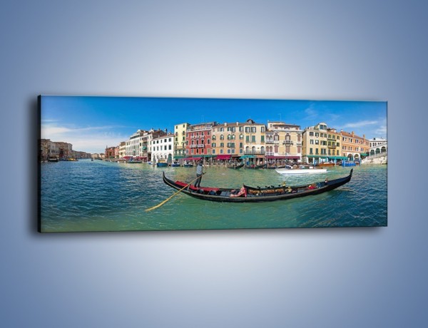 Obraz na płótnie – Panorama Canal Grande w Wenecji – jednoczęściowy panoramiczny AM745