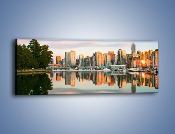 Obraz na płótnie – Widok na Vancouver – jednoczęściowy panoramiczny AM765