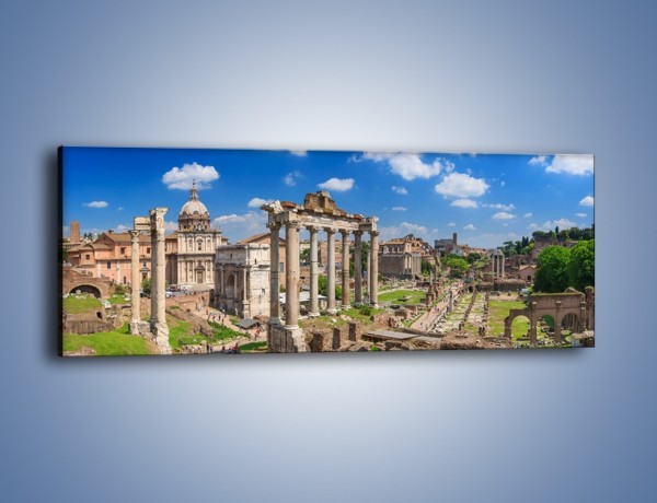 Obraz na płótnie – Panorama rzymskich ruin – jednoczęściowy panoramiczny AM767