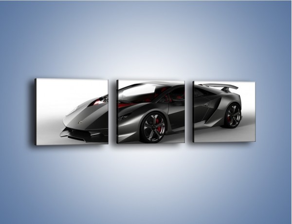 Obraz na płótnie – Lamborghini Sesto Elemento Concept – trzyczęściowy TM060W1