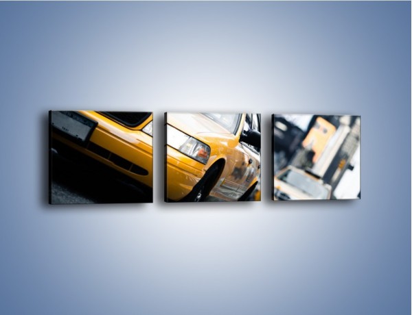Obraz na płótnie – Taksówki w Nowym Jorku – trzyczęściowy TM151W1