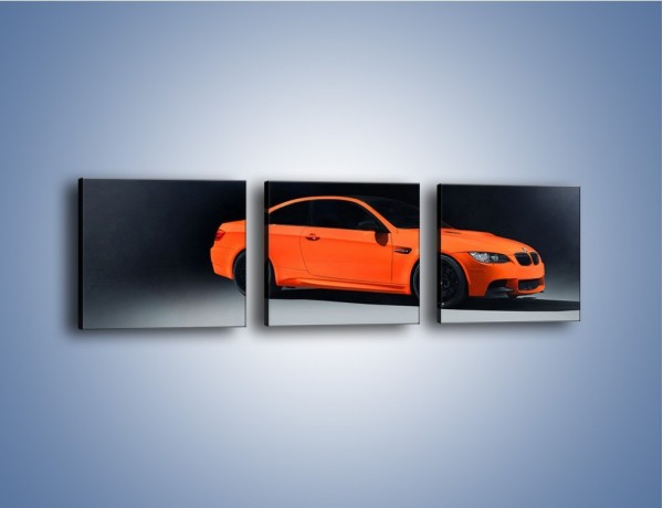 Obraz na płótnie – BMW M3 E92 Coupe Orange – trzyczęściowy TM168W1