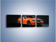 Obraz na płótnie – Mercedes Benz C 63 AMG orange – trzyczęściowy TM192W1