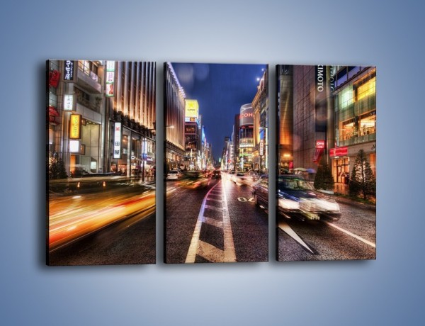 Obraz na płótnie – Tokyo w ruchu – trzyczęściowy AM015W2