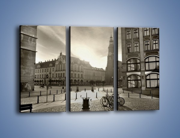 Obraz na płótnie – Rynek Starego Miasta – trzyczęściowy AM136W2