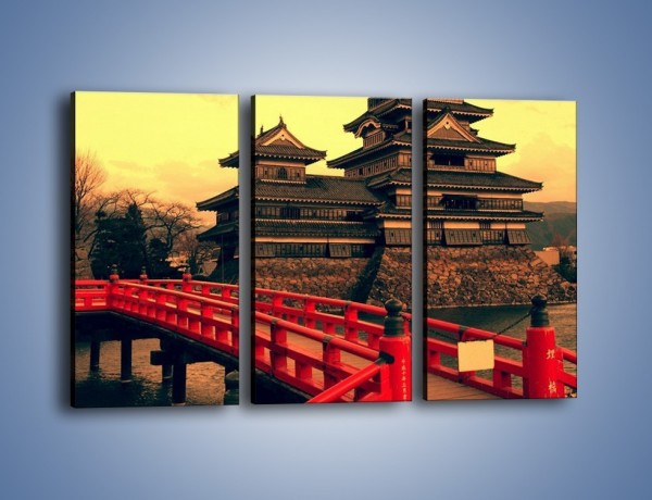 Obraz na płótnie – Japońska architektura – trzyczęściowy AM235W2