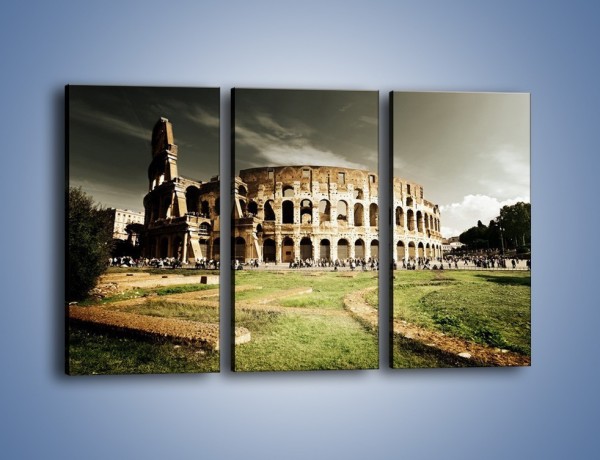 Obraz na płótnie – Koloseum przed burzą – trzyczęściowy AM271W2
